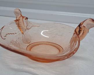 Pink Depression Glass Bowl