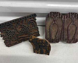 Antique Wooden Printer Blocks