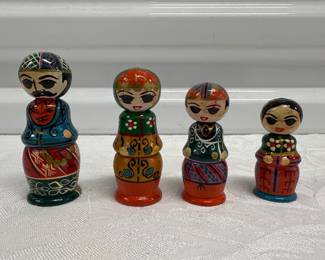 Hand Painted Turkish Wooden Dolls 
