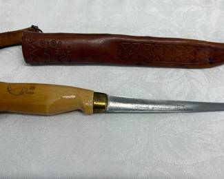 J. Marttiini Engraved Fish Knife