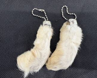 Rabbit Foot Keychains 