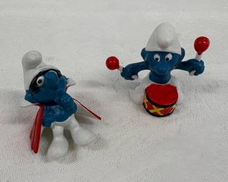 Vintage Smurf Figurines