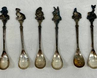 Vintage Silverplate Dierenbescherming Animal Spoons