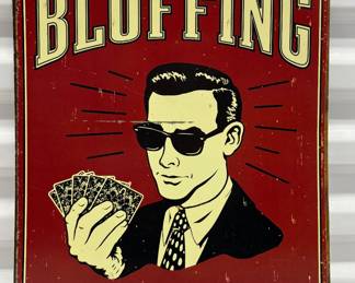 Poker Metal Sign 