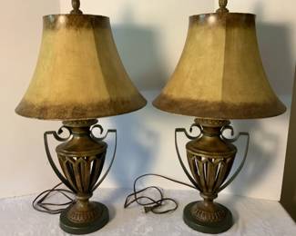 Two Urn Shaped Base Table Lamps