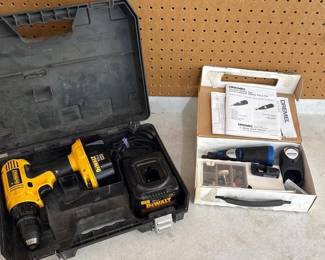 Dewalt Drill and Dremel Set