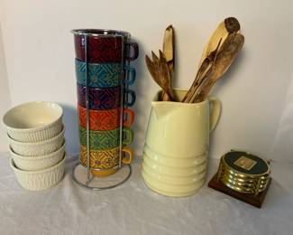 Wood Utensils, World Market Stackable Mugs More