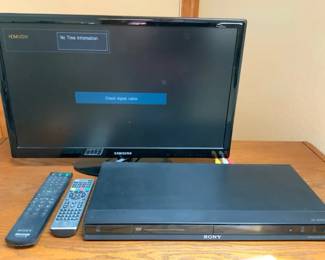 22 Samsung TV Sony DVD Player