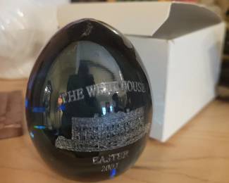 The White House glass easter egg