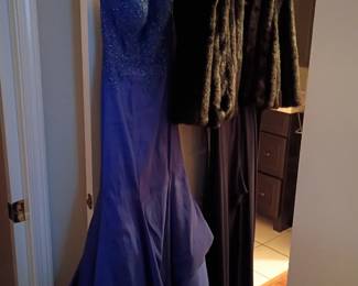 Prom dress and Faux Fir