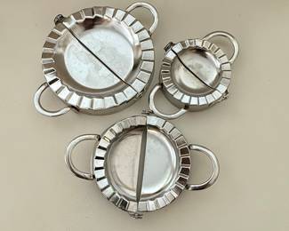 Set of 3 Round Stainless Steel Ravioli/Dumpling Cutters