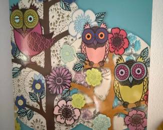 IKEA SOLMYRA Owl Stock II Wall Art by Helen Musselwhite