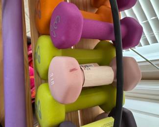 Neoprene Dumbbell Set with Foam Roller