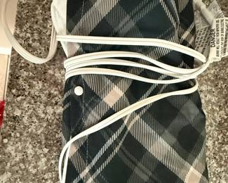 Electric Heating Pad with Plaid Cover