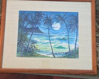Woody Chock Hawaii Watercolor Painting