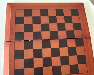Wooden Chess and Checkers Set