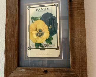 Burt's Seed Quality Pansy Mixed Lithograph Print