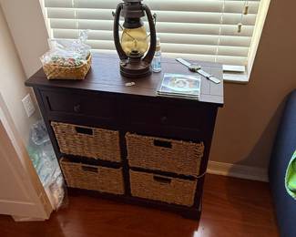 Safavieh Herman Storage Unit with Wicker Baskets