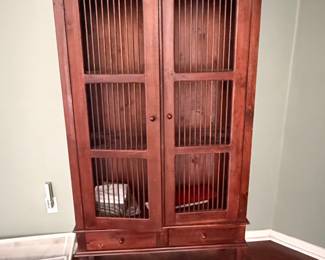 Indonesian Teak Spindle Cabinet