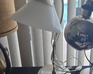IKEA Kroby Metal Desk Lamp with Frosted Glass Shade