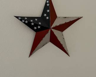 American Flag Barn Star Decor