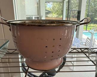 Reston Lloyd Calypso Basics Pink Enamel Colander