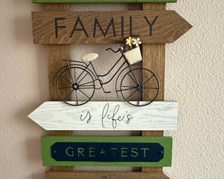 Family is Life's Greatest Blessing Wooden Sign