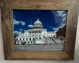 Framed Photograph of the United States Capitol Building