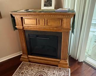 Electric Fireplace Mantel Unit