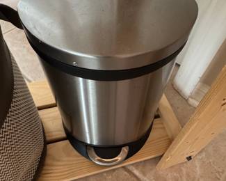 Brushed Stainless Steel Step Trash Can