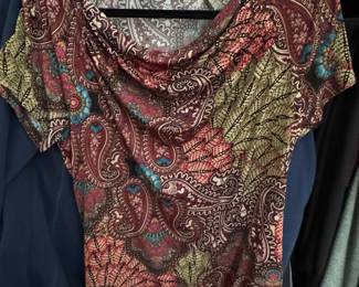 Travelsmith Paisley Print Blouse