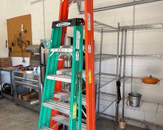Werner Aluminum Step Ladder & Extension Ladder Set