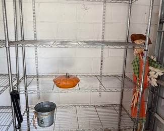 Chrome Wire Shelving Unit