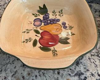 Home Trends Granada Fruit Pattern Casserole Dish