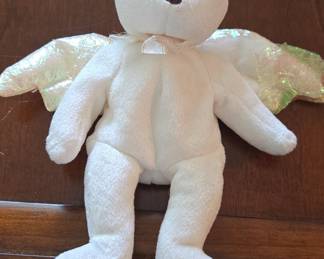 Ty Beanie Baby Halo Bear with Iridescent Wings