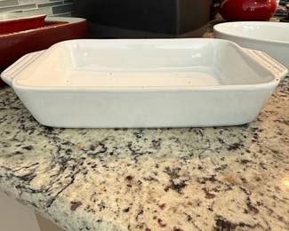 White Rectangular Baking Dish