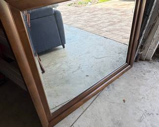 Wooden Framed Wall Mirror