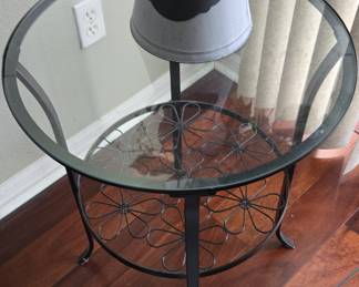 IKEA Klingsbo Side Table with Glass Top