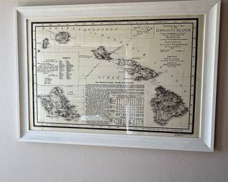 Topographical Map of the Hawaiian Islands