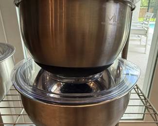 Miu 18/8 Stainless Steel Mixing Bowls with Lids
