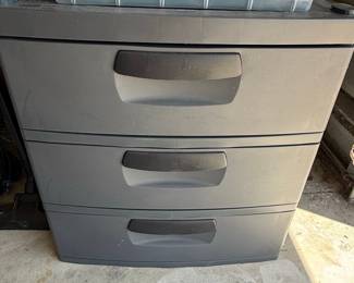 Sterilite 3-Drawer Storage Unit with Top Bin