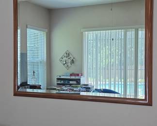 Wooden Framed Wall Mirror