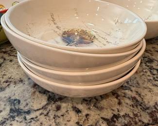 Certified International Verdura Artichoke Pasta Bowls