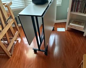 Sullivans Home Hobby Table with Casters