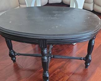 Black Oval Coffee Table