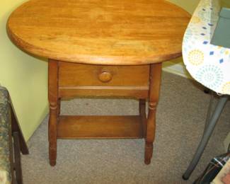 Vintage Oval Side Table