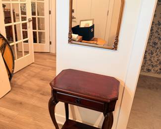 Mirror and entry table