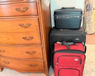 Antique Chest of drawers and luggage