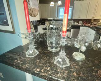 CRYSTAL CANDLESTICKS