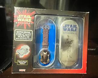 STAR WARS DIE CAST DROID WATCH IN BOX